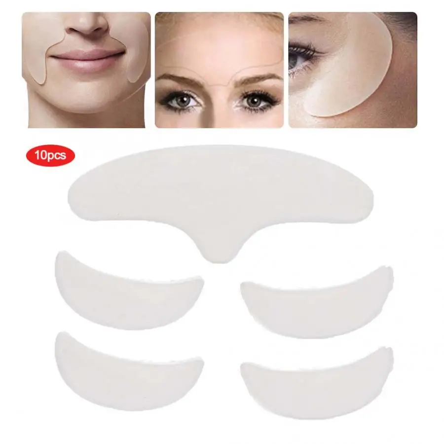 

5Pcs Anti Wrinkle Silicone Patch Pad Skin Lifting Reusable Washable Forehead Eye Face Patch Pain Relief