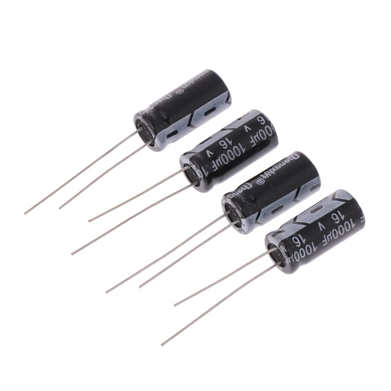 

4 Pcs 16V 1000uF 105C Radial Aluminium Electrolytic Capacitor
