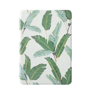 

Soft Cover for Kindle Paperwhite Case Green Leaves Smart Tablet Capa for Amazon Kindle Paperwhite 1/2/3 E-Book Funda Case+Stylus