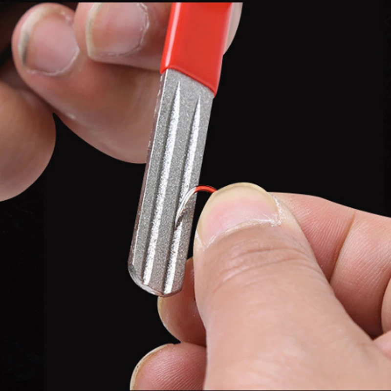 

Shape Fishing Hook Diamond Grinding Tools Outdoor Dual Groove Fishing Hook Sharpener Fine Grinding Fishing Diamond Sharpening