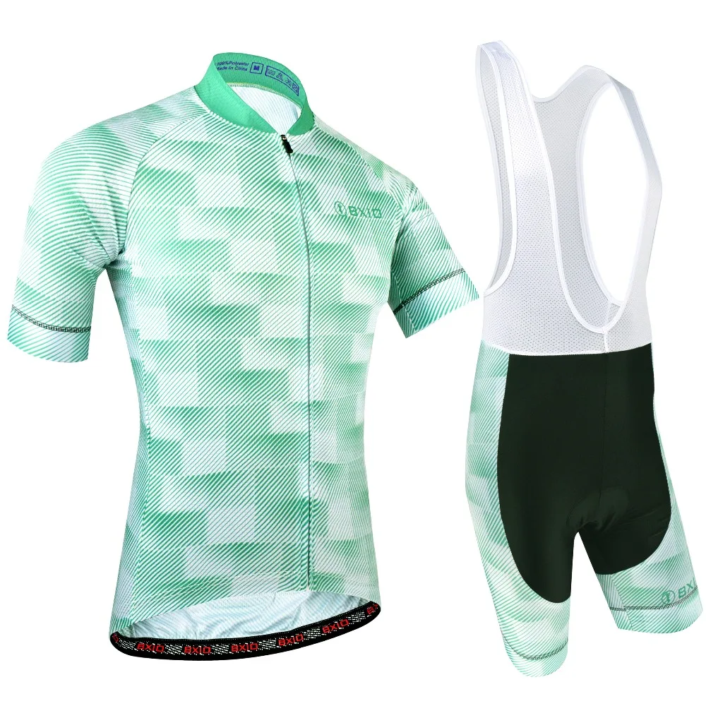 

BXIO Brand 2018 3D Geometric Effect Pattern Cycling Clothing Green Bikes Clothes Pro Team Cycle Uniforms Ropa Ciclismo BX-190