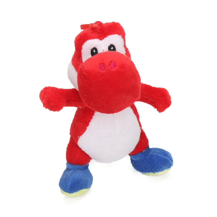 Игра 25 см Super Mario Bros Luigi Йоши, мягкая плюшевая игрушка фигурка Косплей Runing Yoshi животные куклы игрушки peluches bebe - Цвет: 18cm red yoshi