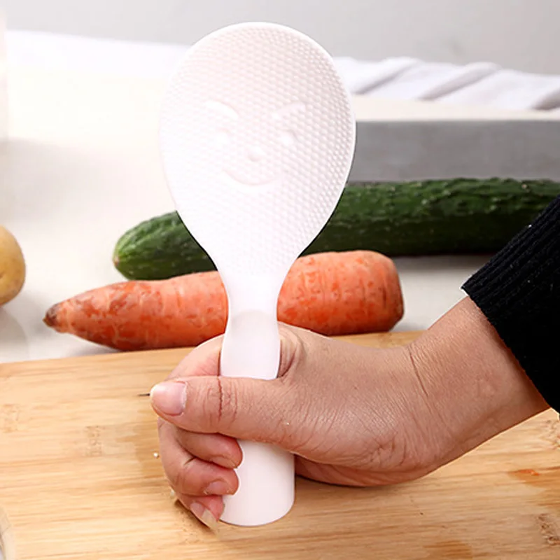 Антипригарная лопатка для риса весло кухонные инструменты для приготовления пищи пластиковая ложка для еды 1 шт. может быть вертикальной