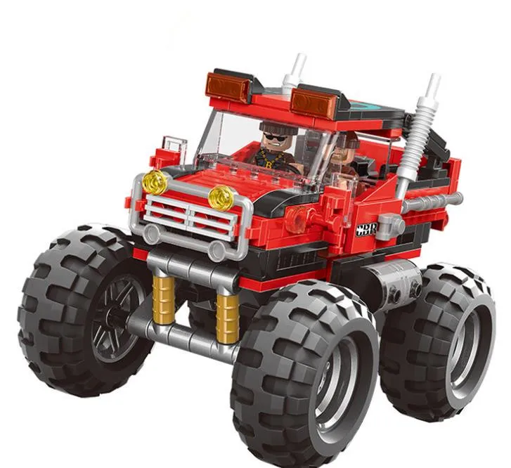 

Legoinglys Monster Truck Model Building Blocks The All Terrain Vehicle Cars Bricks Toys Offroad Adventure Educational Gift