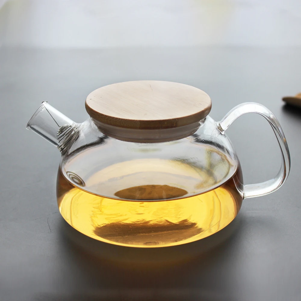Большой Чайник из боросиликатного стекла 700 мл|pot with lid|pot teapot glass |