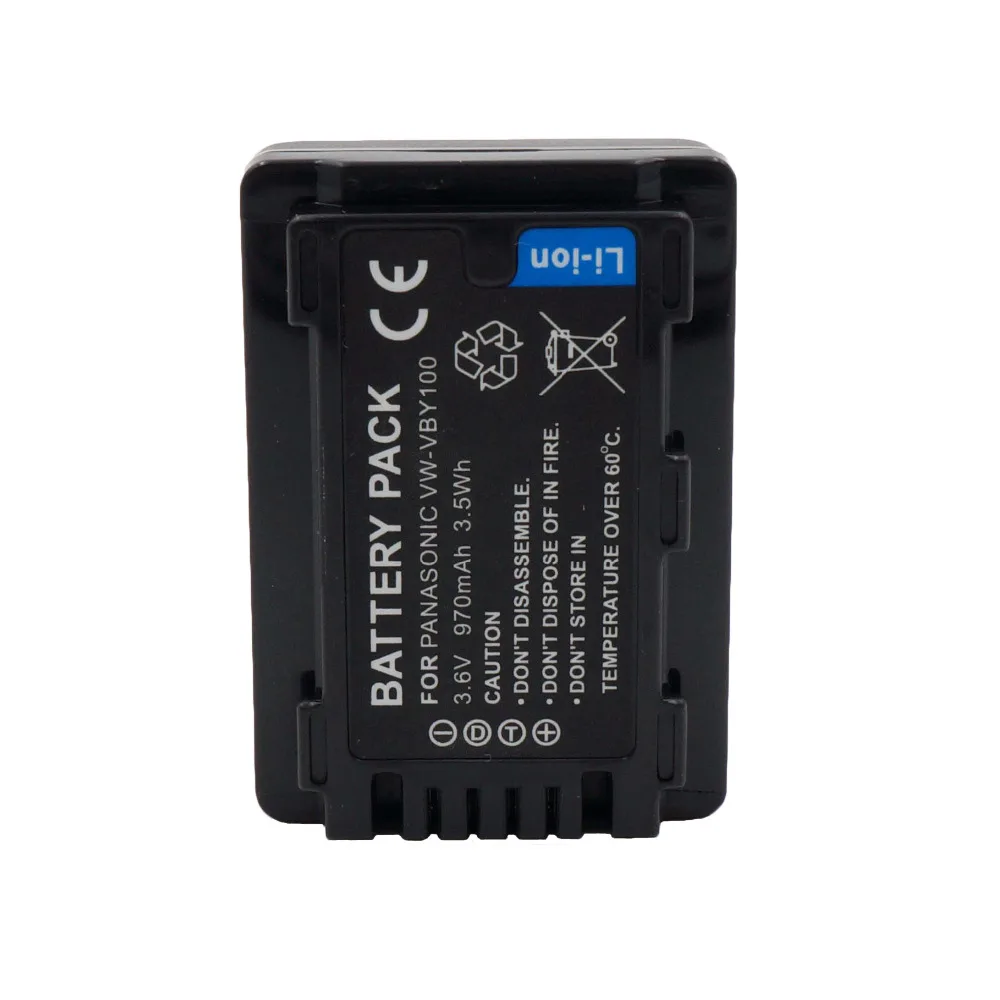 WHCYonline 970mAh VW VBY100 Аккумулятор для фотоаппарата Panasonic|camera battery|battery for camerabattery camcorder |