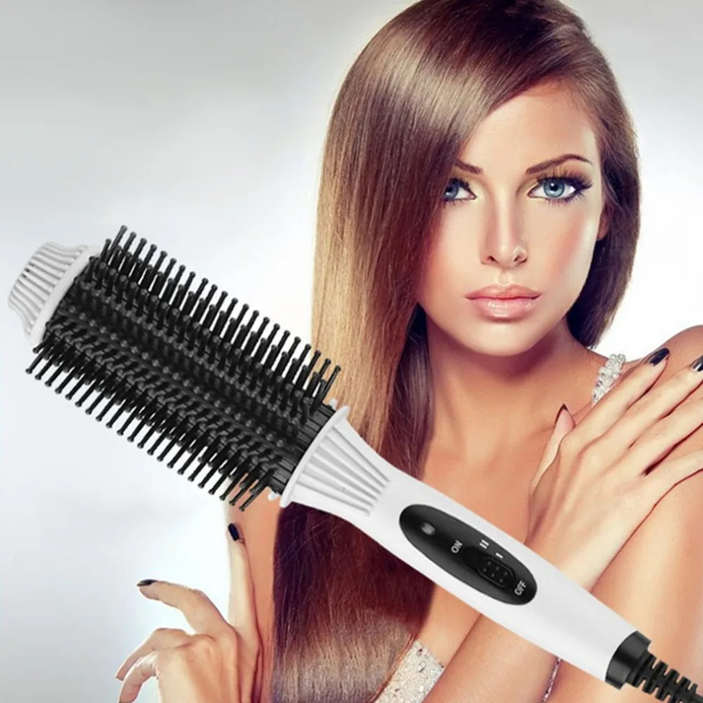 

Multifunctional 2 In1 Electric Straightener Curler Hair Comb Anti-scald Curling Irons Hair Curler Comb Hare Care Styling Tools