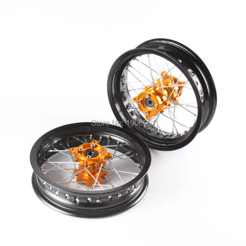 Pit bike Rims 15mm hole 2.50 12inch & 3.00x12"inch front and rear wheel