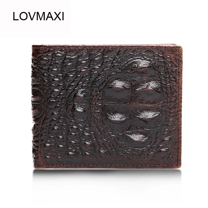 Мужские Винтажные кошельки LOVMAXI из 100% натуральной кожи повседневные кофейного
