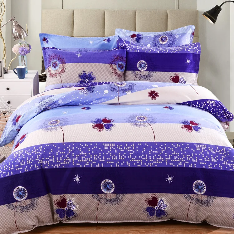 

Free Shipping Modern Style Cotton Polyester Duvet Cover Set Bed Sheet Pillow case King Size Super Soft Bedding Sets CZ130