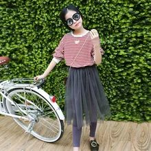 Детская одежда; Одежда для девочек; Новинка; Детские газовые длинные штаны в Корейском стиле для отдыха; детские брюки