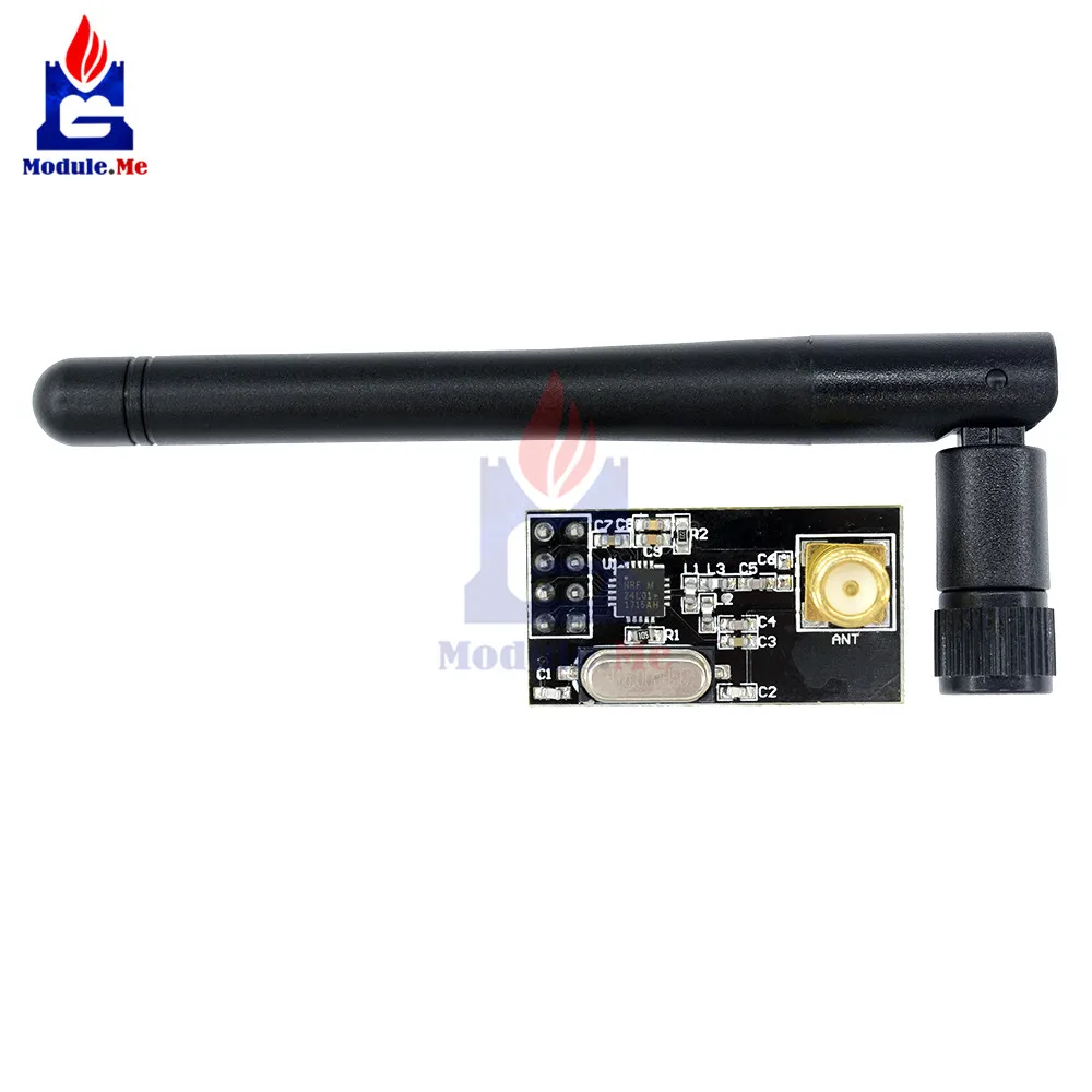 

DC 3.3V NRF24L01 Wireless Transceiver Module SMA Antenna For Arduino DC 3.3V Transceiver Communication Module 1100 Meter