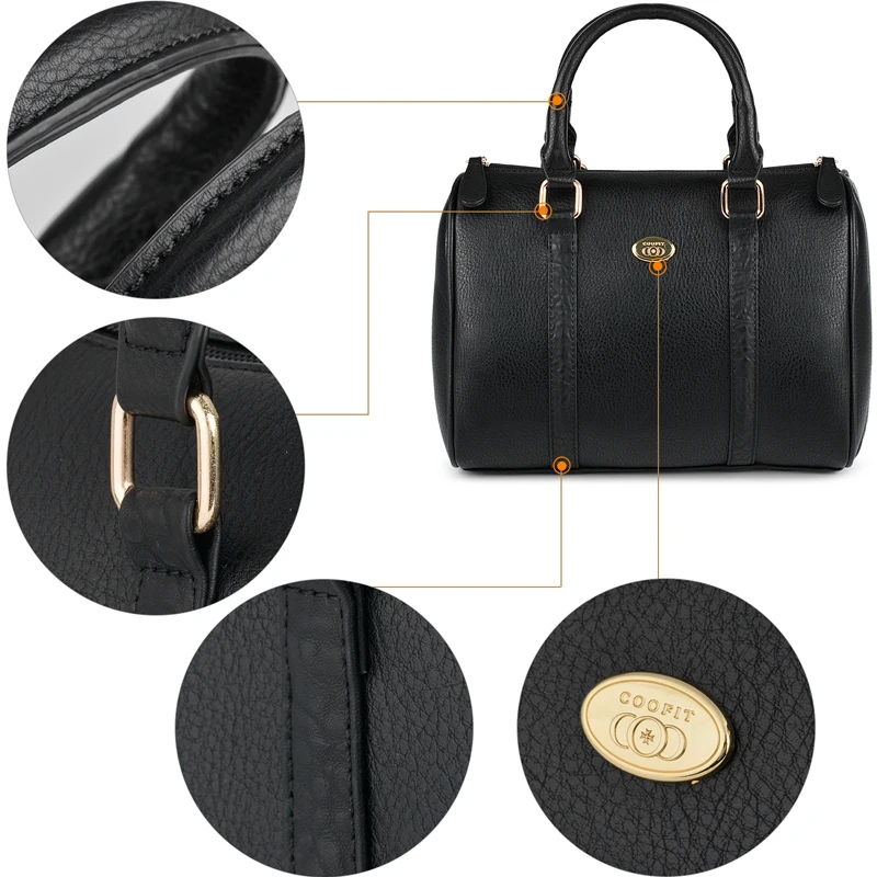 Coofit дизайн 3 шт. сумка комплект комбинированных сумок для женщин дамская модная качественная сумка через плечо с сумкой-ведром и мешочком для монет