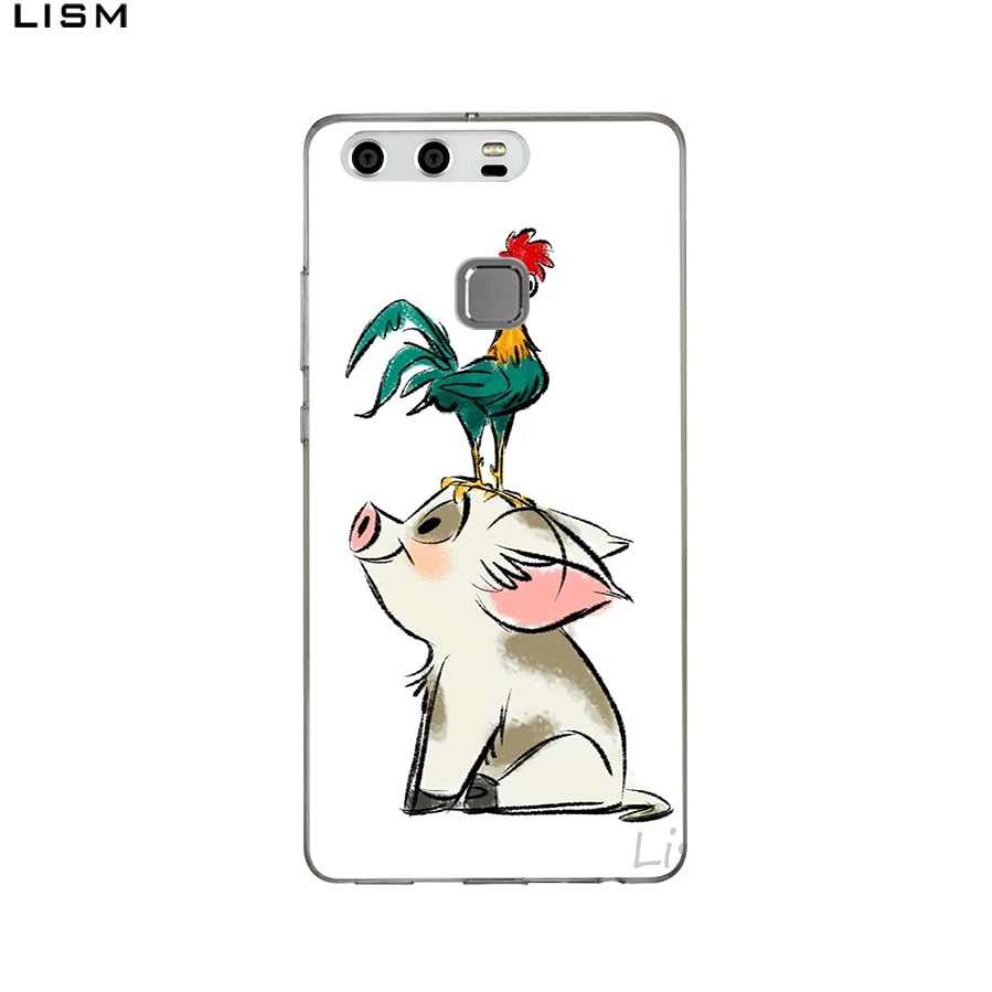 Жесткий чехол LISM Waialik Moana Princess для huawei P20 Pro P10 P9 Lite 2017 2016 P8 2015 P