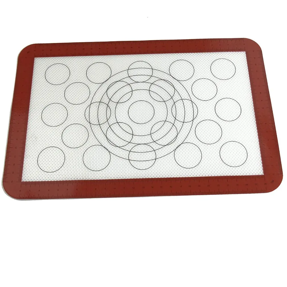 Антипригарный силиконовый коврик для выпечки, антипригарный круглый коврик для макаруна, кухонный коврик для раскатки теста