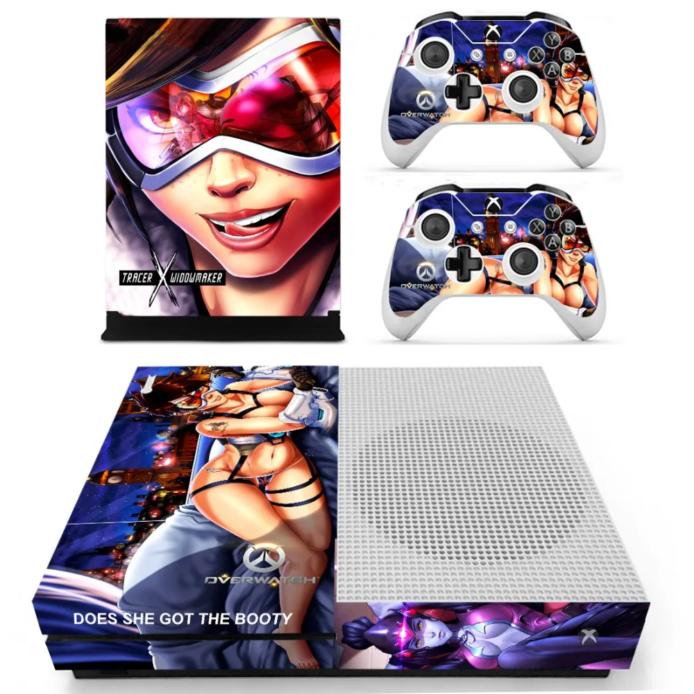 

D.Va Vinyl Skin Sticker for the Xbox One S Console With Two Wireless Controller Decals