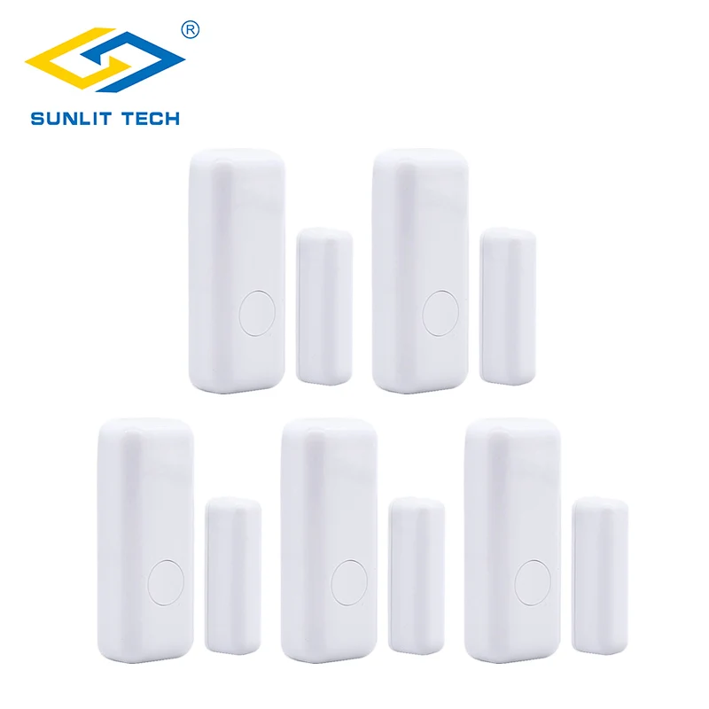 Beste 5 stks partij Draadloze Raam Deur Magneet Sensor Deur alarma Schakelaar Contact Detector voor 433 MHz Thuis Inbreker Alarmsysteem