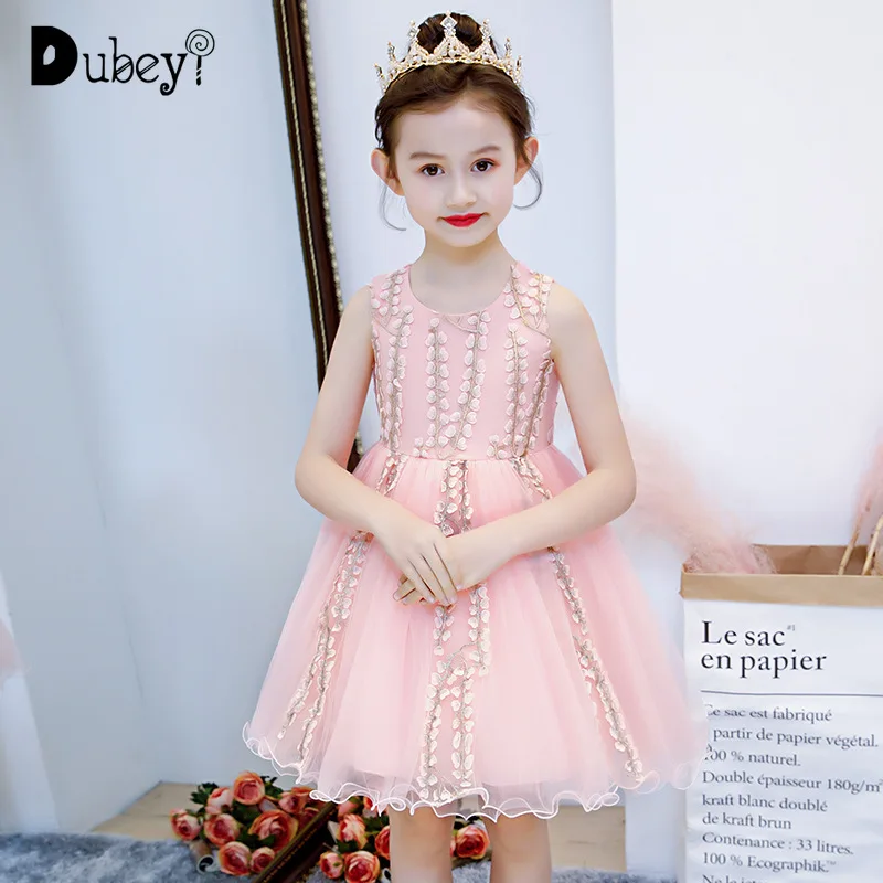 

Girls Tutu Party Dress Summer Elegant Tulle Ball Gown Princess Dress Flower Girl Evening Prom Costumes