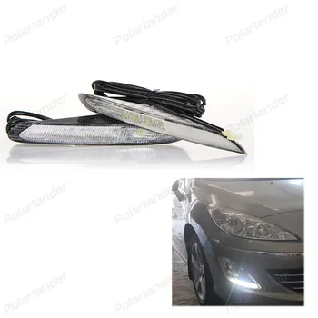 

2 pcs auto lamp For P/eugeot 408 2010-2015 Car styling running lghts