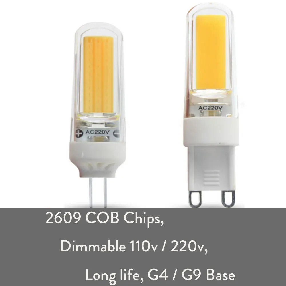Мини G4 светодиодный светильник COB светодиодный светильник 9 Вт с регулируемой яркостью 360 Угол рассеивания света люстра светильник заменить 60 Вт галогенные G4 лампы теплый/нейтральный/холодный белый