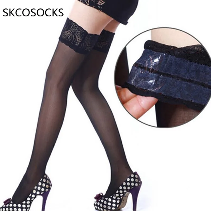 SKCOSOCKS Thigh High Stocking Women Summer Over knee Socks Sexy girl Female Hosiery Nylon Lace Style Stay Up Stockings Plus Size|thigh high stockings women|thigh high stockingshigh stockings - AliExpress