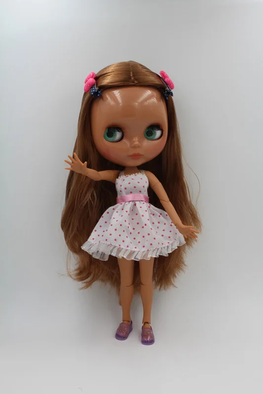Free Shipping BJD joint RBL-231J DIY Nude Blyth doll birthday gift for girl 4 colour big eyes dolls with beautiful Hair cute toy | Игрушки и