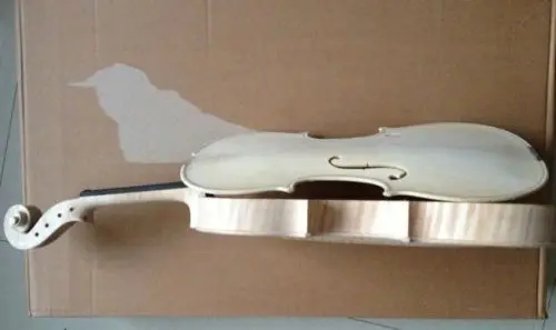 Unvarnished top unfinished violins 4/4 5/10pcs flamed maple back