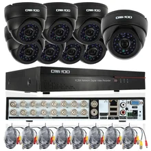 OWSOO 16CH DVR Full CIF 800TVL камера безопасности системы HDMI P2P сети цифровой видео регистратор 8 шт. Крытый Инфракрасный Doom камера