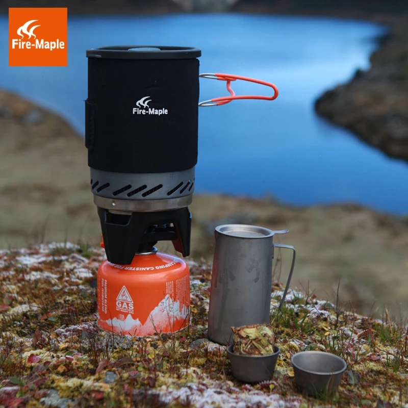 Comprar Fuego Arce Estrella Fija 1 Personal Sistema de Cocción Al Aire Libre Equipo de Camping Senderismo FMS X1 Horno Quemador Estufa Portátil de Gas Propano