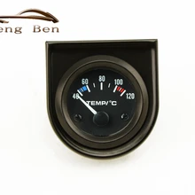 HB 2 дюйма 52 мм указатель Температура воды датчик температуры 40-120C Белый светодиодный Универсальный Автомобильный аналоговый
