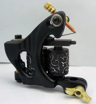 

10Pcs/lot Pro Casting Iron Tattoo Machine 10 Wraps coil stainless steel Tattoos Body Art Gun Coil Machine LPC-ITM-7015-1A