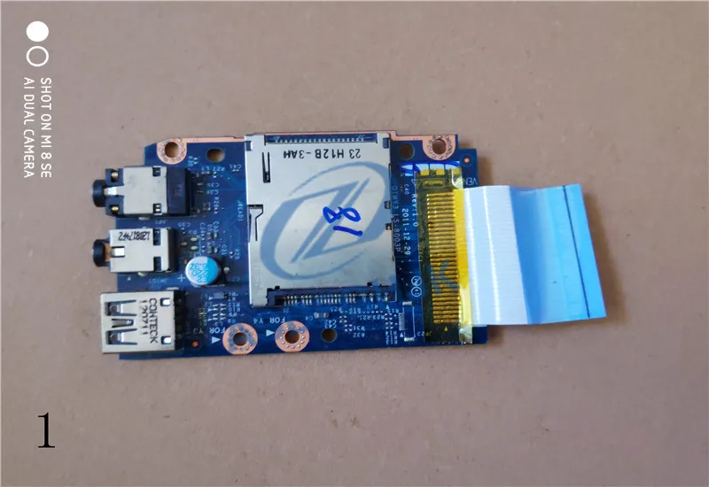 LS 8003P оригинал для Lenovo Y580 USB аудио плата с кабелем QIWY3 QIWY4 USB2.0 100% ТЕСТ ОК|Платы