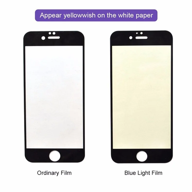 9H 3D полное покрытие анти синий светильник Закаленное стекло протектор экрана на iphone 6 7 Plus изогнутая пленка Мягкий край для iphone 7 6 6S Plus