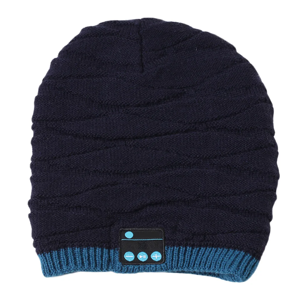 New2018 Топ Мода Bluetooth Smart Beanie зимняя вязаная шапка беспроводные музыкальные наушники Встроенный микрофон fones de ouvidodrop shopping