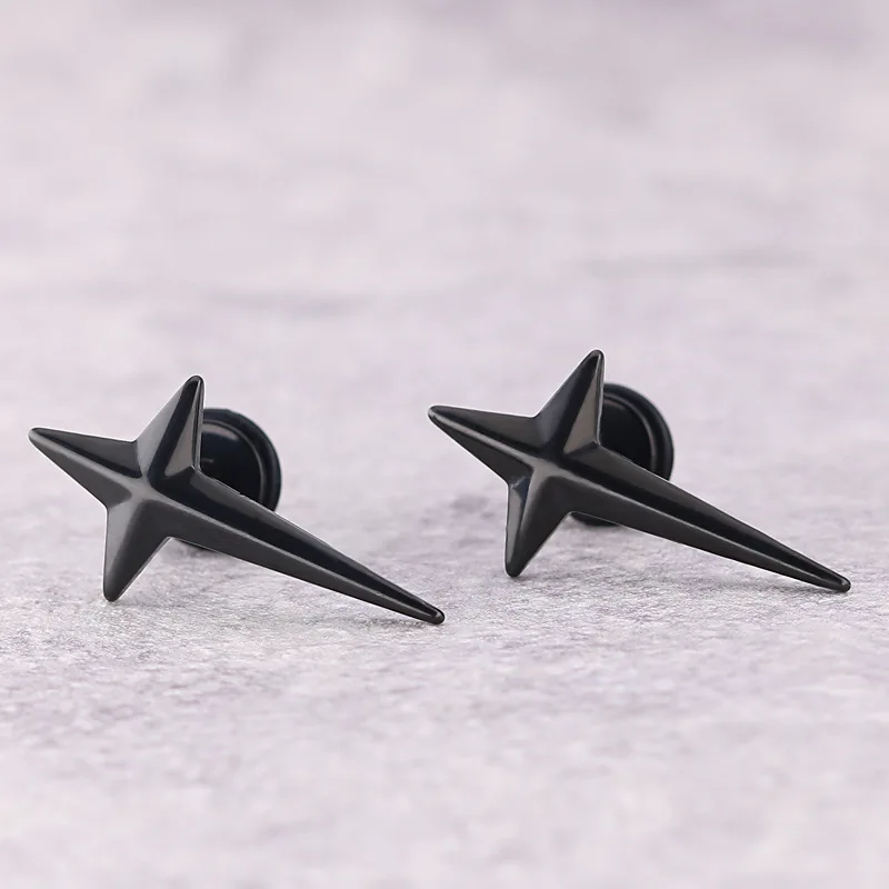 black earrings