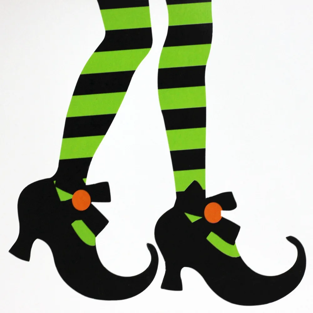 Funny Whimsical Halloween Wicked Witch Legs Socks Booties Boots Awesome Witch Feet Halloween Decor Halloween Craft Supplies Supplies Craft Aliexpress