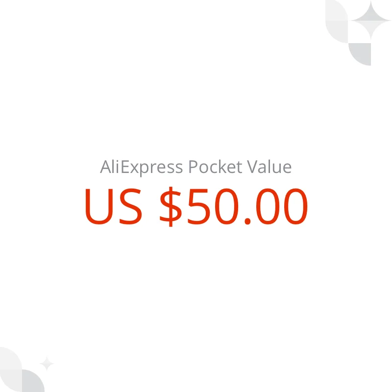 

US $ 50 AliExpress Pocket