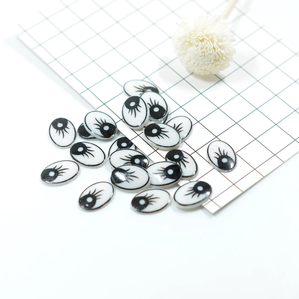 60pcs DIY Plastic Cartoon Eyes for Children Bear Dolls Animal Puppet Supply Toys Gifts DIY Scrapbooking Flatback Embellishments