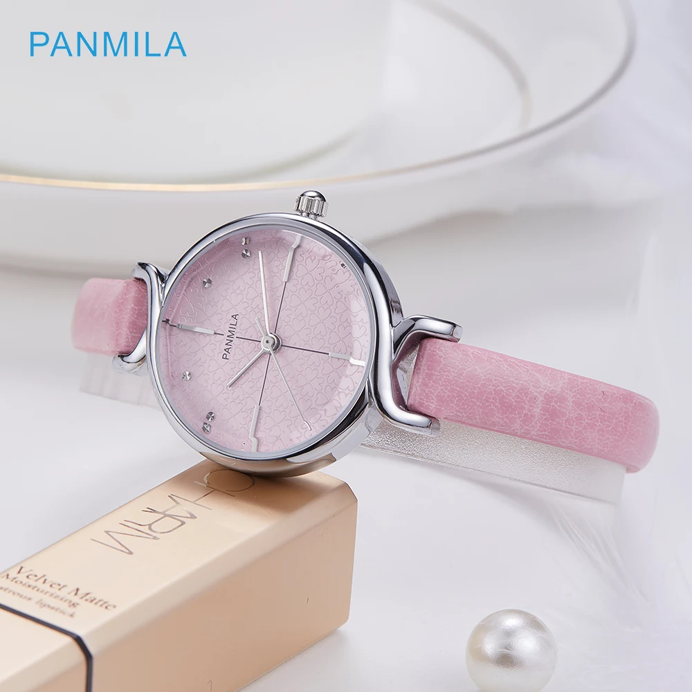

PANMILA Simple Leather Women Watches Ladies Fashion Casual Wear Quartz Watch Woman Gift Clock Watch Woman Relojes Mujerwatch