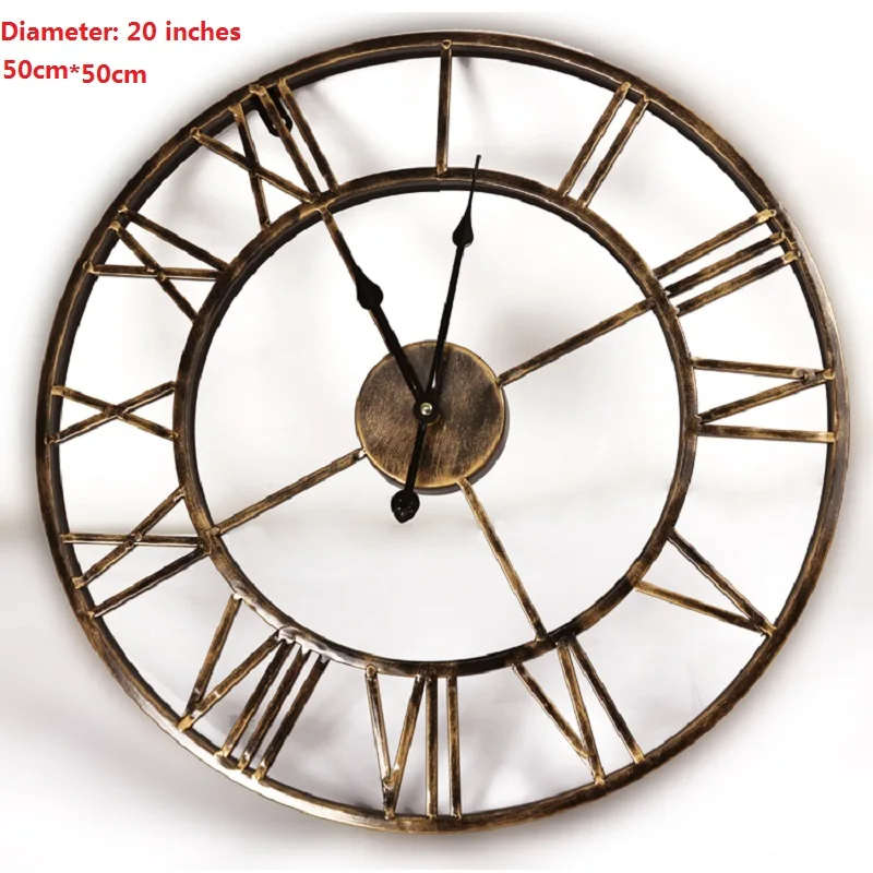 20inches 3D Large Wall Clock Saat Iron Wall Clock Reloj Watch Digital