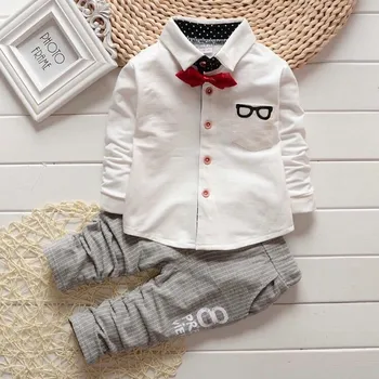 

New Baby Boy Clothes Two Pieces Shirts and pants Baby Sets Baby Boy Clothing 6BST007