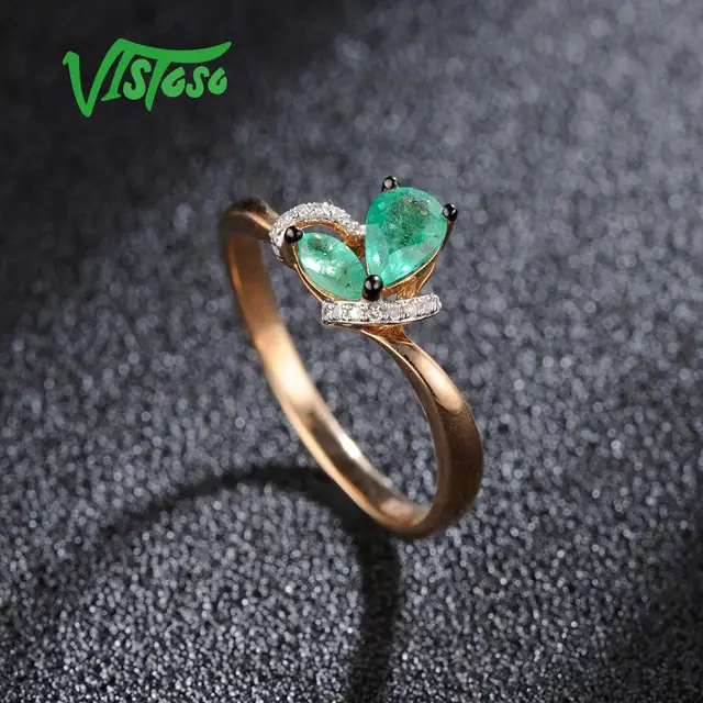 K14 エメラルド ダイヤモンド リング K14 585 エメラルドダイヤモンドリング