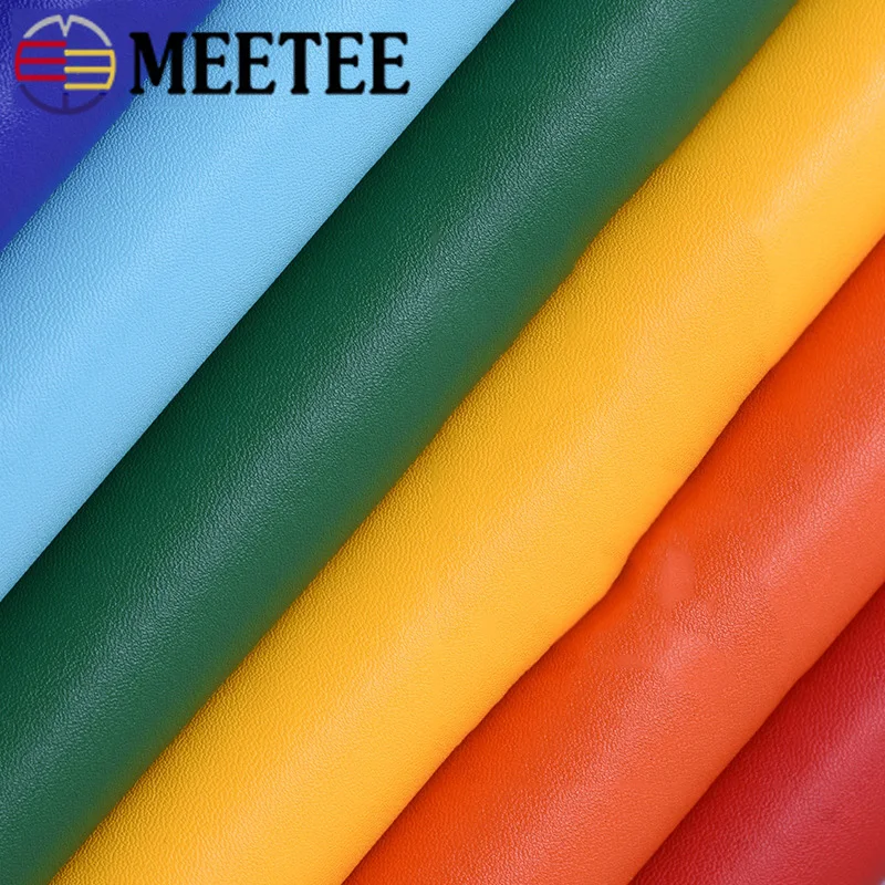 Meetee 50x137 см факс искусственная кожа ткань мягкая стрейч для одежды чемодан