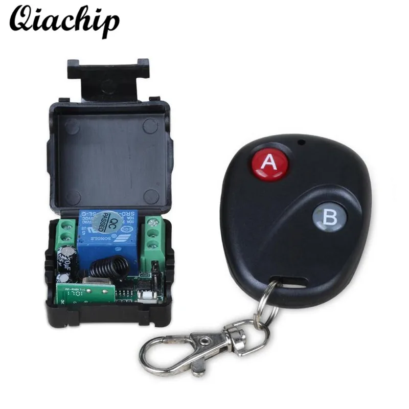 QIACHIP Universal Wireless 433MHz RF Relay 1 CH Transmitter Remote