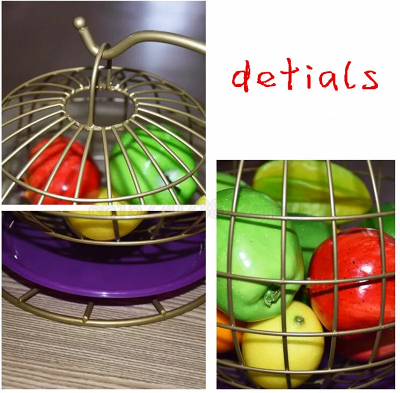 Бытовые качели форма фрукты плиты столешница металлическая корзина для фруктов черный креативный стиль лоток подставка корзина для хранения