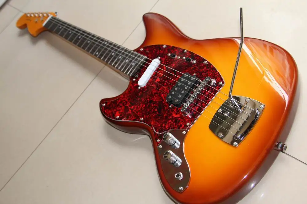 

Wholesale Cnbald Fdr 6 String Electric Guitar Left Handed Aged Neck With Headstock In Sunburst 120715