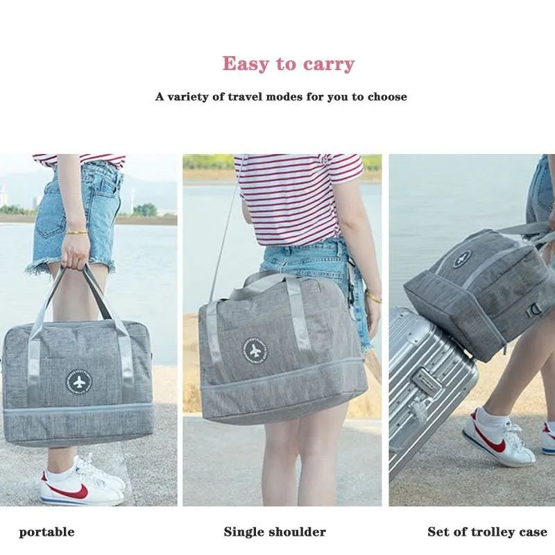 New Hot Dry Wet Separation Swimming Bag Beach Waterproof Shoe Bag Travel Clothes Toiletries Storage Bag Fitness Organizer