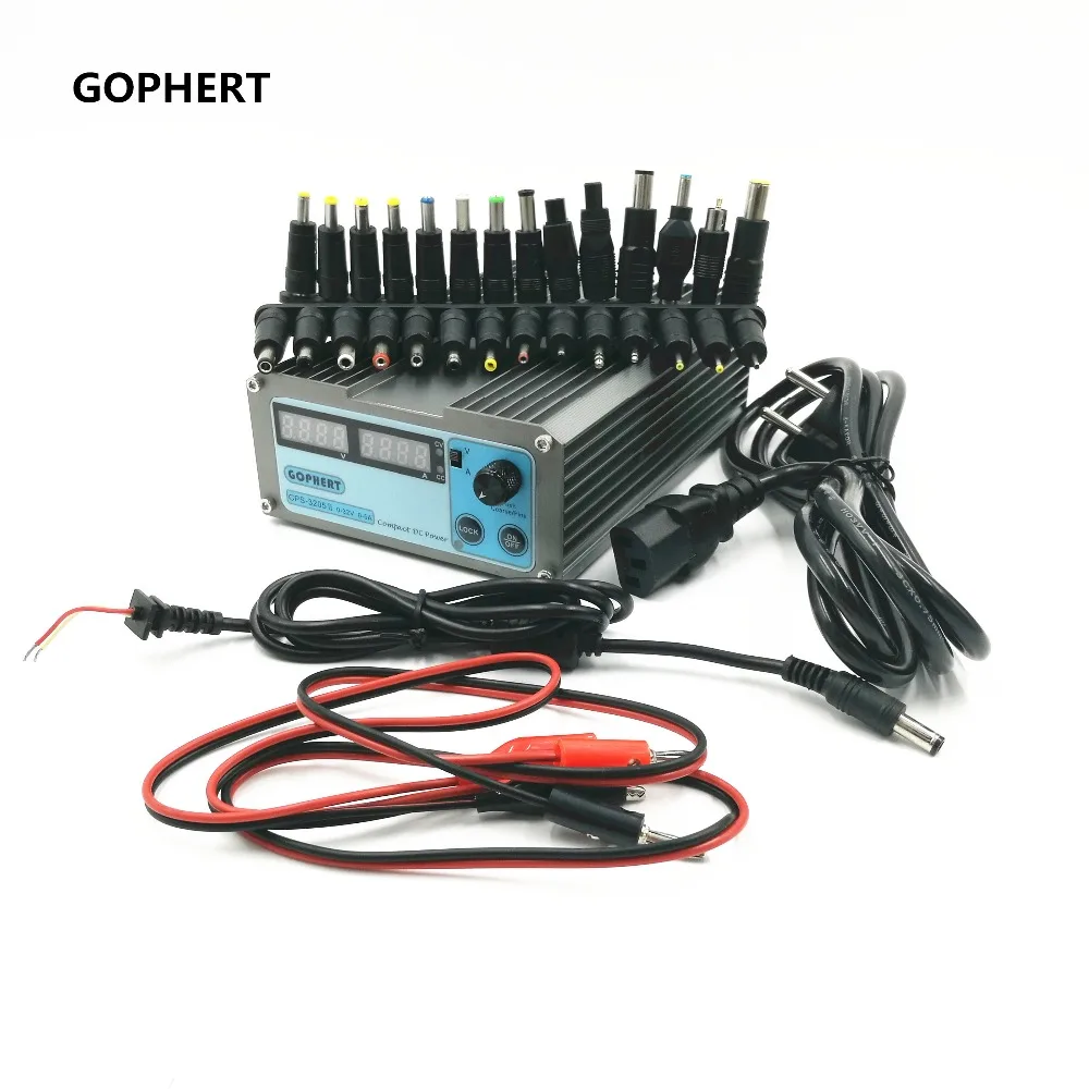 

CPS-3205 II Compact Digital Adjustable DC Power Supply OVP/OCP/OTP+28 PCS connector Notebook power adapter 32V5A 0.01V/0.01A