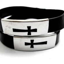 24 шт крест браслет из нержавеющей стали черный силиконовый браслет браслеты оптом модные ювелирные изделия много
