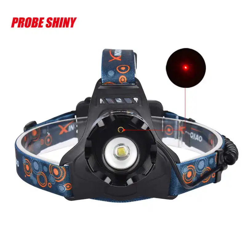 PROBE SHINY XM-L T6 LED Focus Headlight Head Lamp Zoomable + 2x18650 +Charger powerful led flashlight lanterna led bike #3o4 (7)